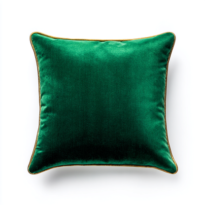 Premium Velvet Throw Pillow - Emerald Green